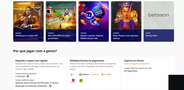 O Betsson Casino é o lugar para jogadores de verdade